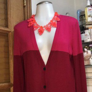 Almost New color block cardigan By GAP Size M